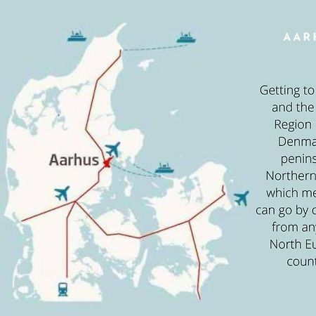 Bo Med Stil Og Udsigt Til Aarhus Lystbadehavnアパートメント エクステリア 写真